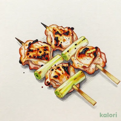 塩ももねぎ串