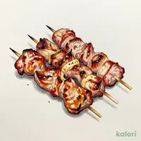 塩カシラハラミ串