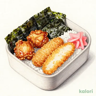 のりから白身明太弁当
