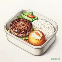 カニコロハンバーグ弁当