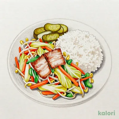 野菜炒め弁当
