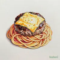 ニップン 彩りごはん。 デミグラスチーズハンバーグ＆濃厚ナポリタン 340g