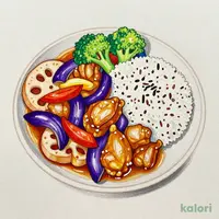 ニップン 彩りごはん。 鶏と野菜の黒酢あんと五目ご飯 300g
