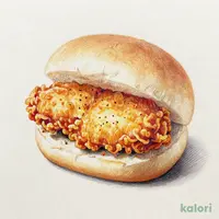 (生産終了)チキチキボーン®味の骨なしフライドチキンサンド(1個あたり)