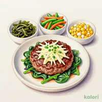 おろしソースのハンバーグ