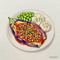 たっぷり挽肉の麻婆茄子