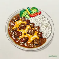 黒毛和牛のブラックチーズカレー