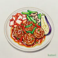鶏つくねのピリ辛ニンニクみそ