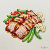 厚切りポークのジンジャーソース
