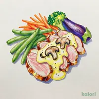 鴨肉ときのこのレモンチーズソース