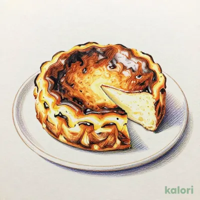 しっとりバスクチーズケーキ
