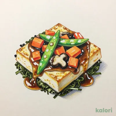 五穀ひじきと豆腐のハンバーグ野菜あん