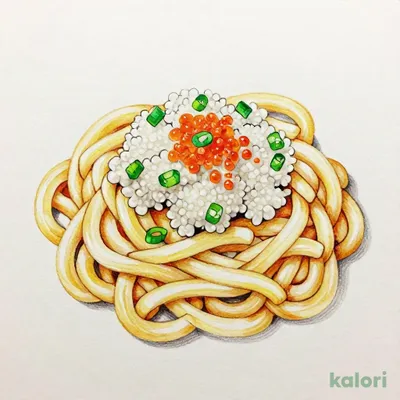 釜揚げしらすの明太うどん