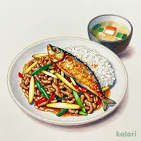 国産豚の生姜焼き＋とろサバの唐揚げ油淋鶏ソース