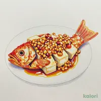 赤魚の唐揚げ湯葉あんかけ