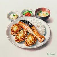 鶏の南蛮揚げ＋銀鮭の塩こうじ焼き定食