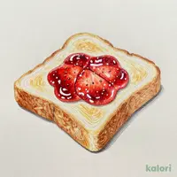 (サービス)トースト&いちごソース