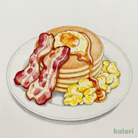 MOスクランブルエッグ&パンケーキ