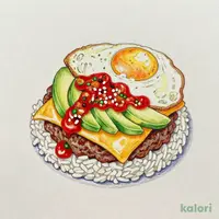 アボカドチーズロコモコ(メキシカンソース)
