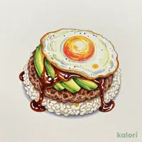 アボカドロコモコ(デミグラスソース)