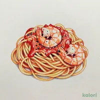 シュリンプトマトパスタ