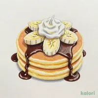 チョコバナナパンケーキ