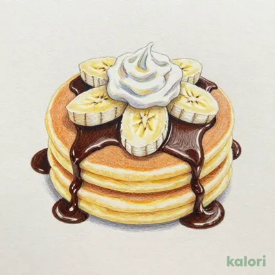 チョコバナナパンケーキ