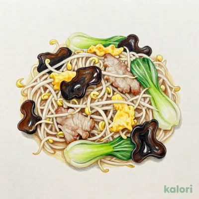 肉もやし炒め(玉子入り)