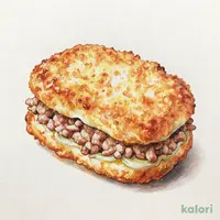 二層仕立てのメンチカツ