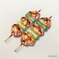 備長炭焼鳥盛合せ(ももネギマ) 醤油 10本