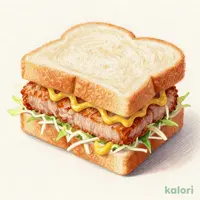 厚切りロースカツサンド（マスタードソース）