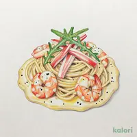 海老とカニ風味のビスクパスタ