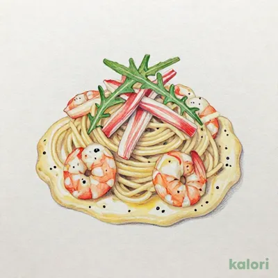 海老とカニ風味のビスクパスタ