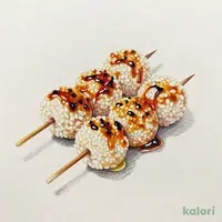 Dango (Sweet Rice Dumplings) with Soy Sauce Glaze, 3 pcs