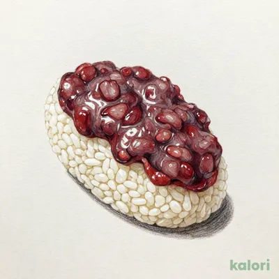 Ohagi (Sweet Rice Ball with Red Bean Paste)