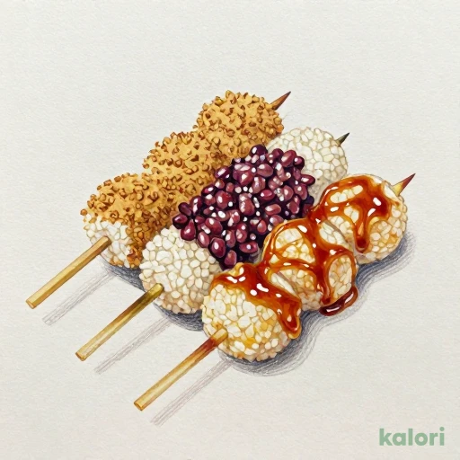 Dango Assortment, 3 pcs 512kcal Calories & Nutrition | Okagean