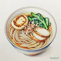 Chikara Kishimen (Flat Noodles with Mochi)