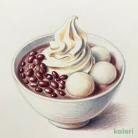 Cream Zenzai (Sweet Red Bean Soup with Ice Cream)