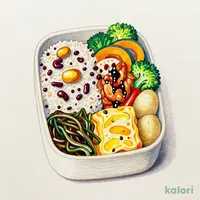 たっぷり野菜と チキンの和風黒酢弁当