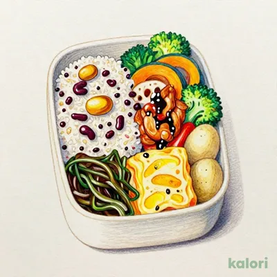 Chicken and Vegetable Bento with Japanese Black Vinegar Sauce