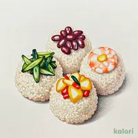 Five-Color Okowa (Sticky Rice)