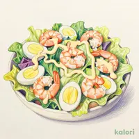 【シェア】えびとたまごのアイオリサラダ(大)