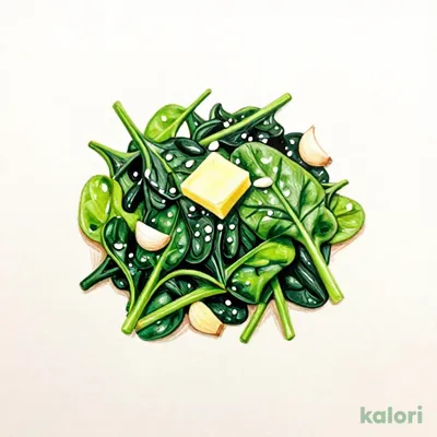 ほうれん草のガーリックバターソテー