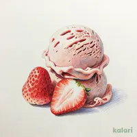 ジェラート いちご(ダブル)