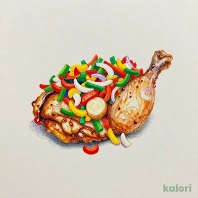 Oven-Baked Chicken with Crunchy Vegetable Sauce