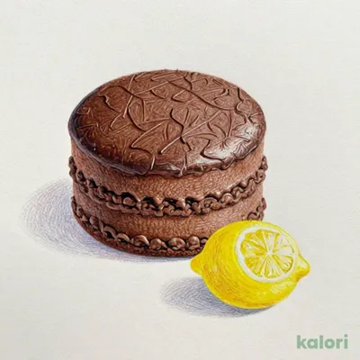 ショコラケーキ～自家製レモンコンフィチュール添え～