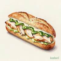 カスクートサンド～バジルチキンマヨ～（ドリンクバー除く）