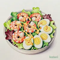 【シェア】えびたまごのアイオリサラダ(大)