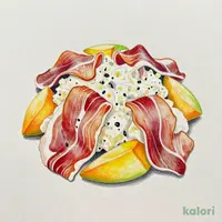 Italian Mascarpone with Prosciutto and Mango
