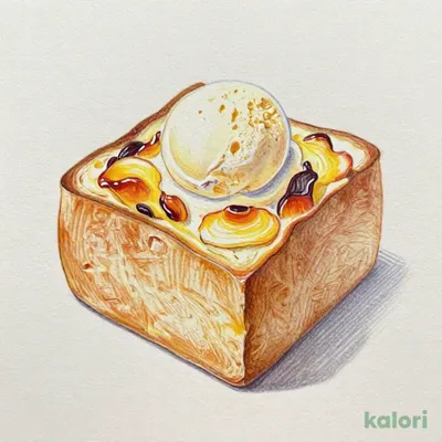 窯焼きパンプディング～バニラジェラートのせ～（ドリンクバー除く）